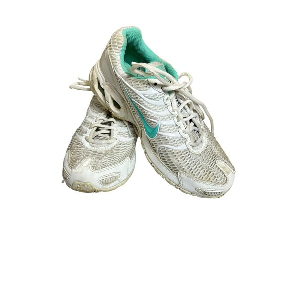 Nike Air Max Torch 4 Womens White Turquoise Running Shoes - Picture 1 of 9